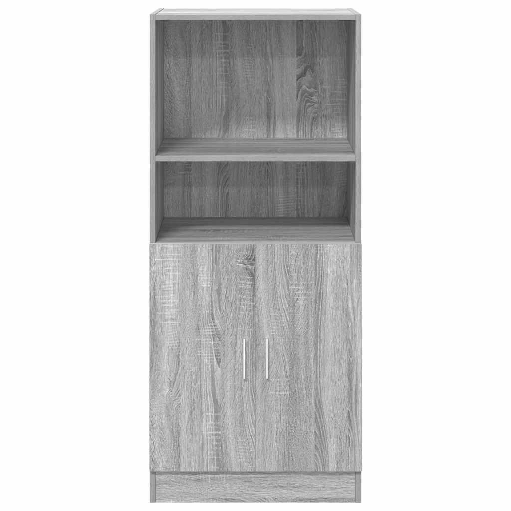 Keukenkast 57x41,5x131,5 cm bewerkt hout grijs sonoma eiken