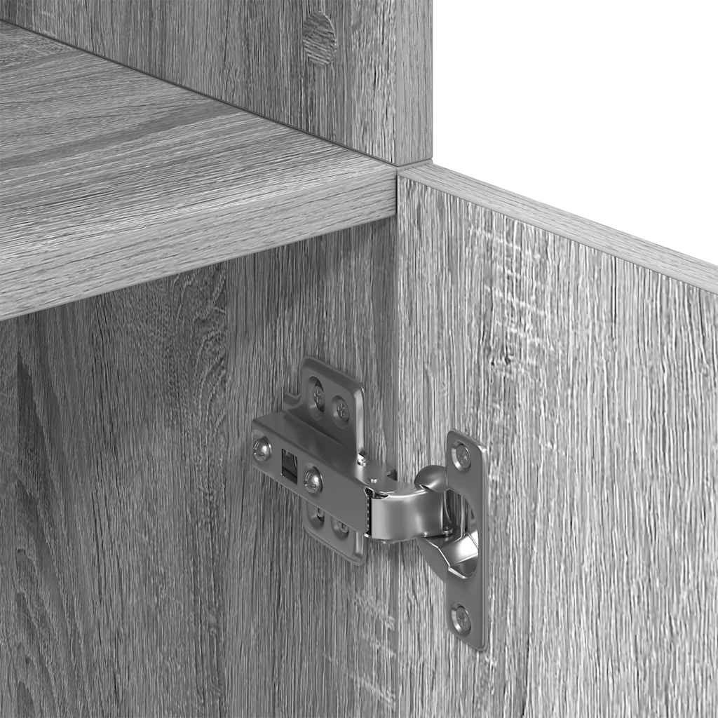 Keukenkast 57x41,5x131,5 cm bewerkt hout grijs sonoma eiken