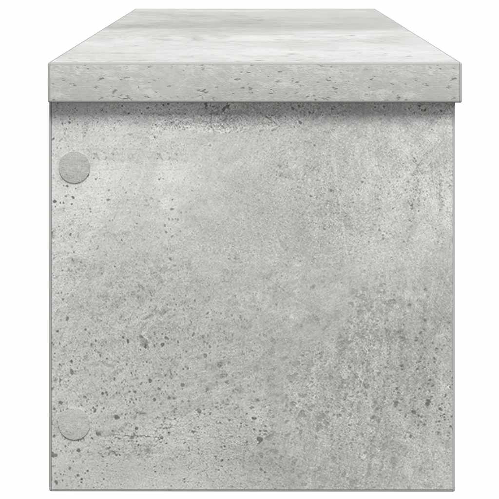 Keukenrek stapelbaar 50x15x16 cm bewerkt hout betongrijs