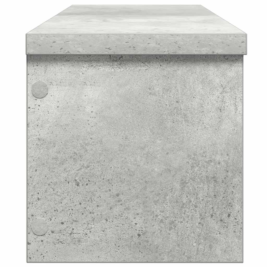 Keukenrekken stapelbaar 2 st 50x15x16 cm betongrijs