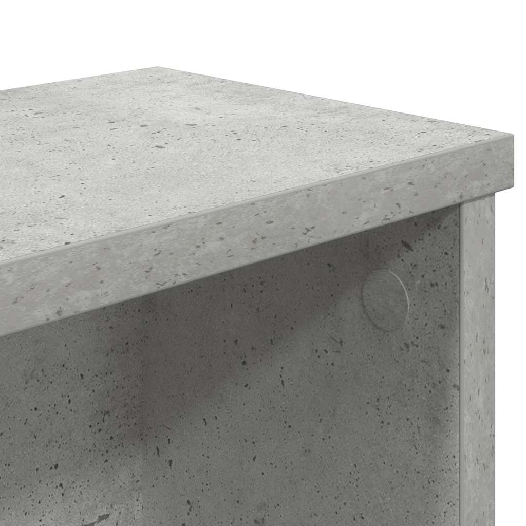 Keukenrekken stapelbaar 2 st 50x15x16 cm betongrijs