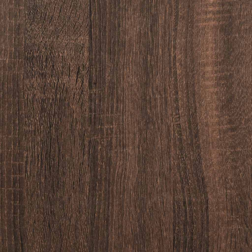 Keukenrek stapelbaar 50x15x16 cm bewerkt hout bruin eikenkleur