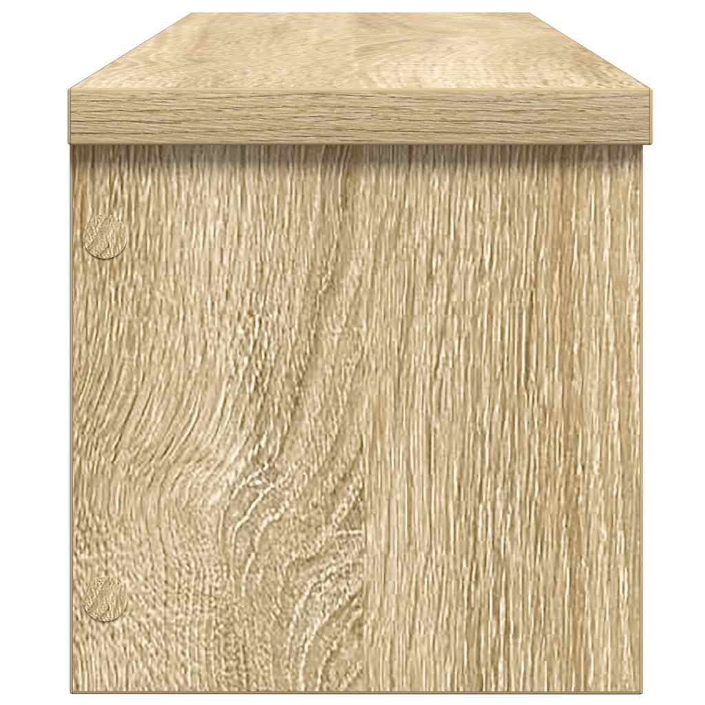 Keukenrek stapelbaar 60x15x16 cm bewerkt hout sonoma eikenkleur