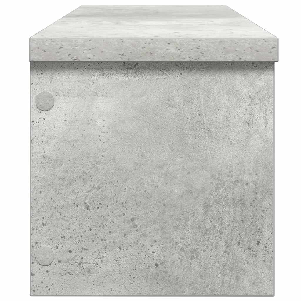 Keukenrekken stapelbaar 2 st 60x15x16 cm betongrijs