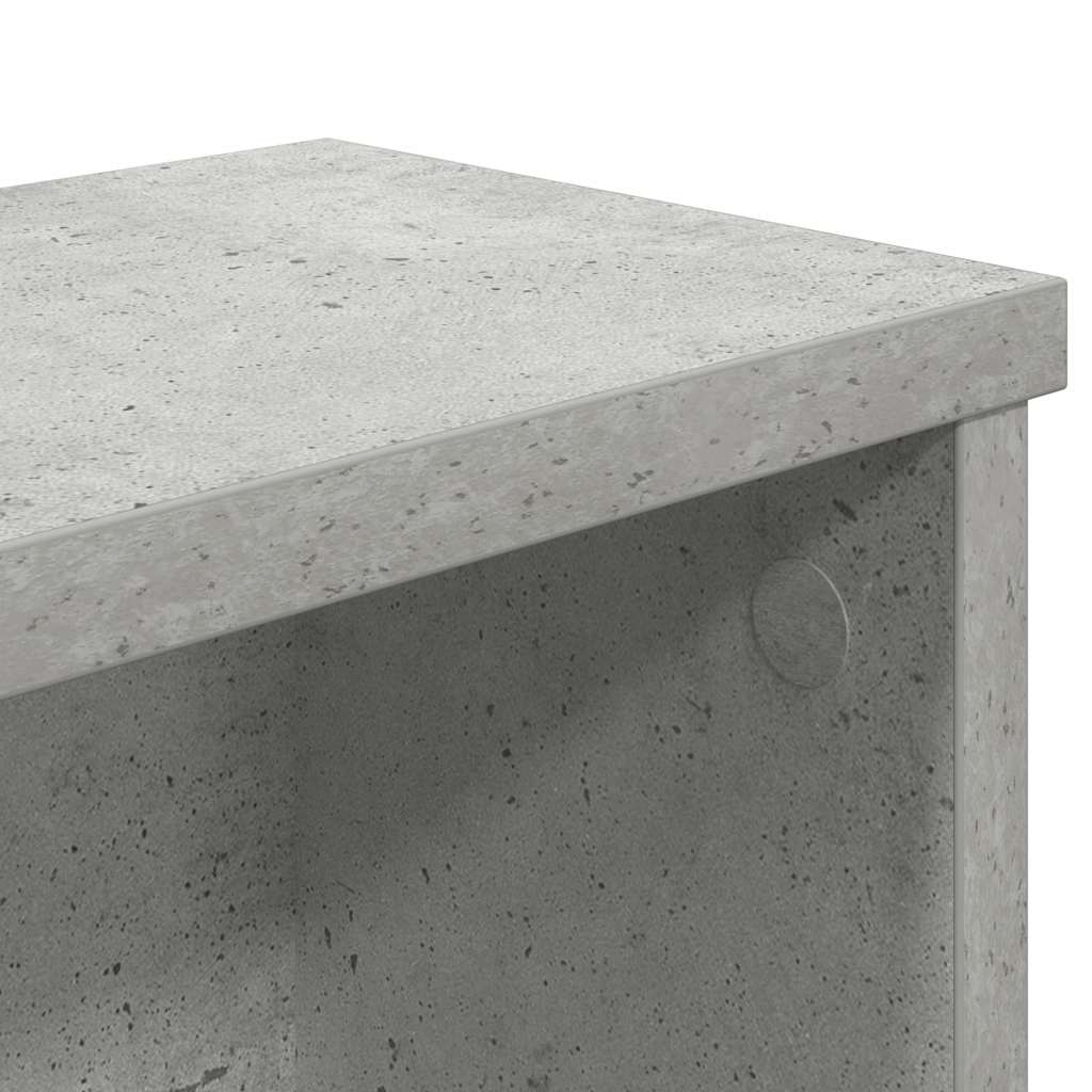 Keukenrekken stapelbaar 2 st 60x15x16 cm betongrijs