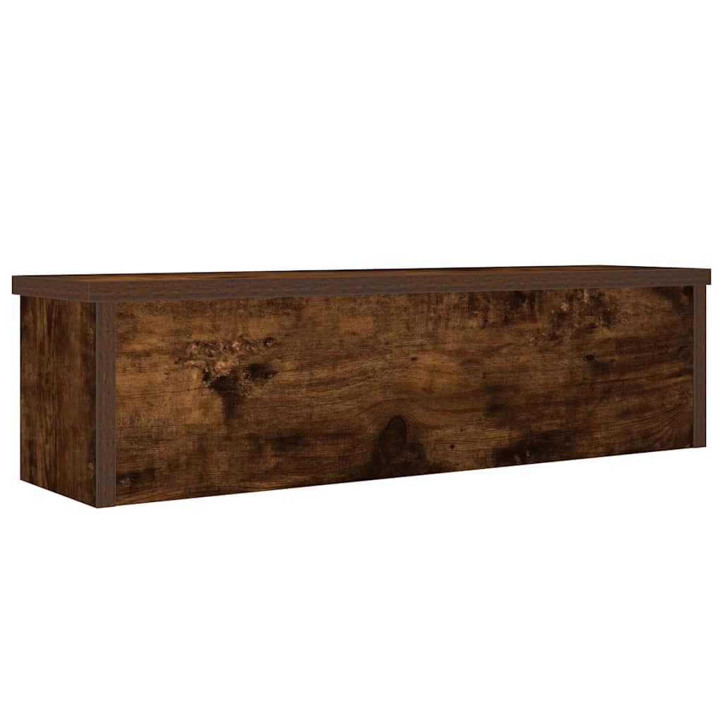 Keukenrekken stapelbaar 2 st 60x15x16 cm gerookt eikenkleurig