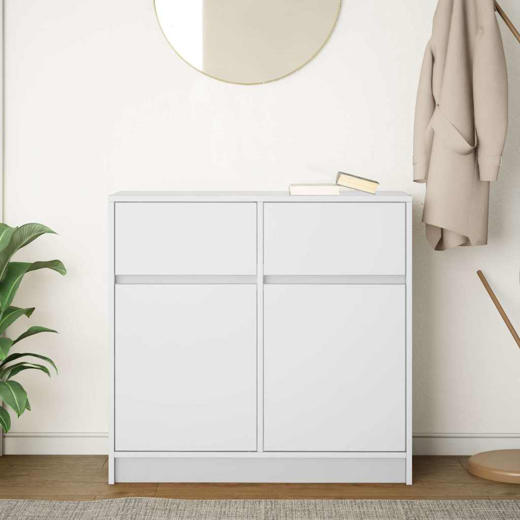 Dressoir met lade 80x34x76 cm spaanplaat wit