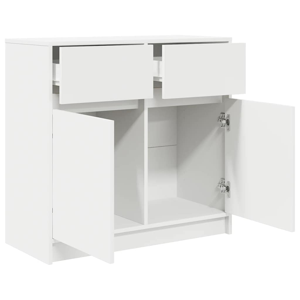 Dressoir met lade 80x34x76 cm spaanplaat wit