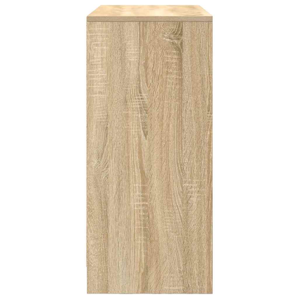 Dressoir met lade 80x34x76 cm spaanplaat sonoma eikenkleurig