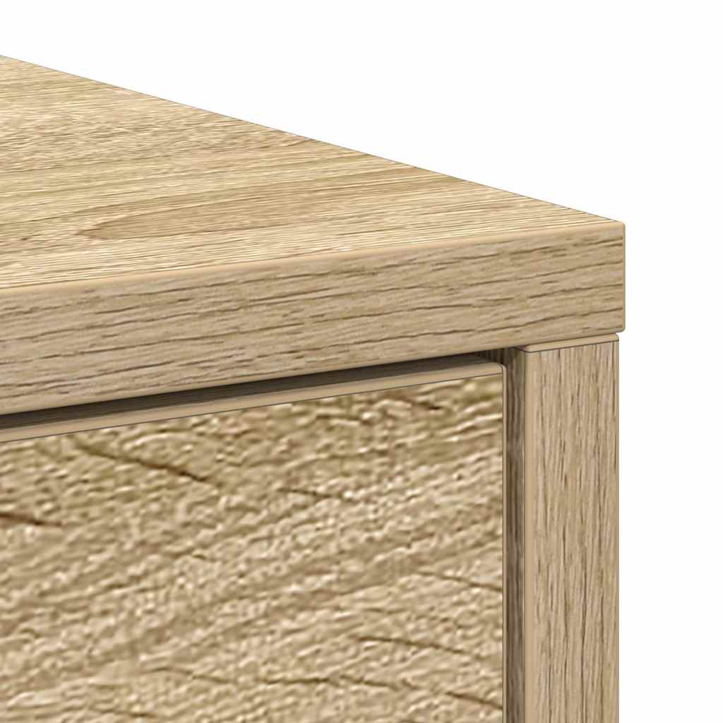 Dressoir met lade 80x34x76 cm spaanplaat sonoma eikenkleurig