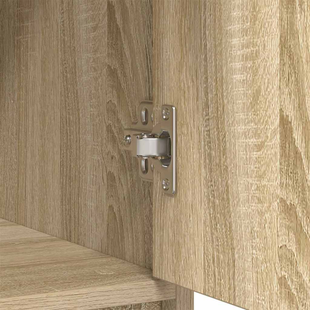 Dressoir met lade 80x34x76 cm spaanplaat sonoma eikenkleurig