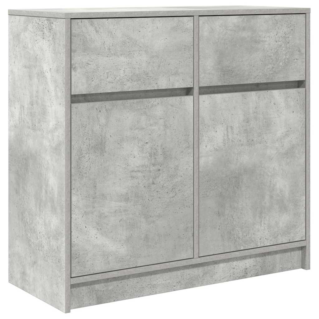 Dressoir met lade 80x34x76 cm spaanplaat betongrijs