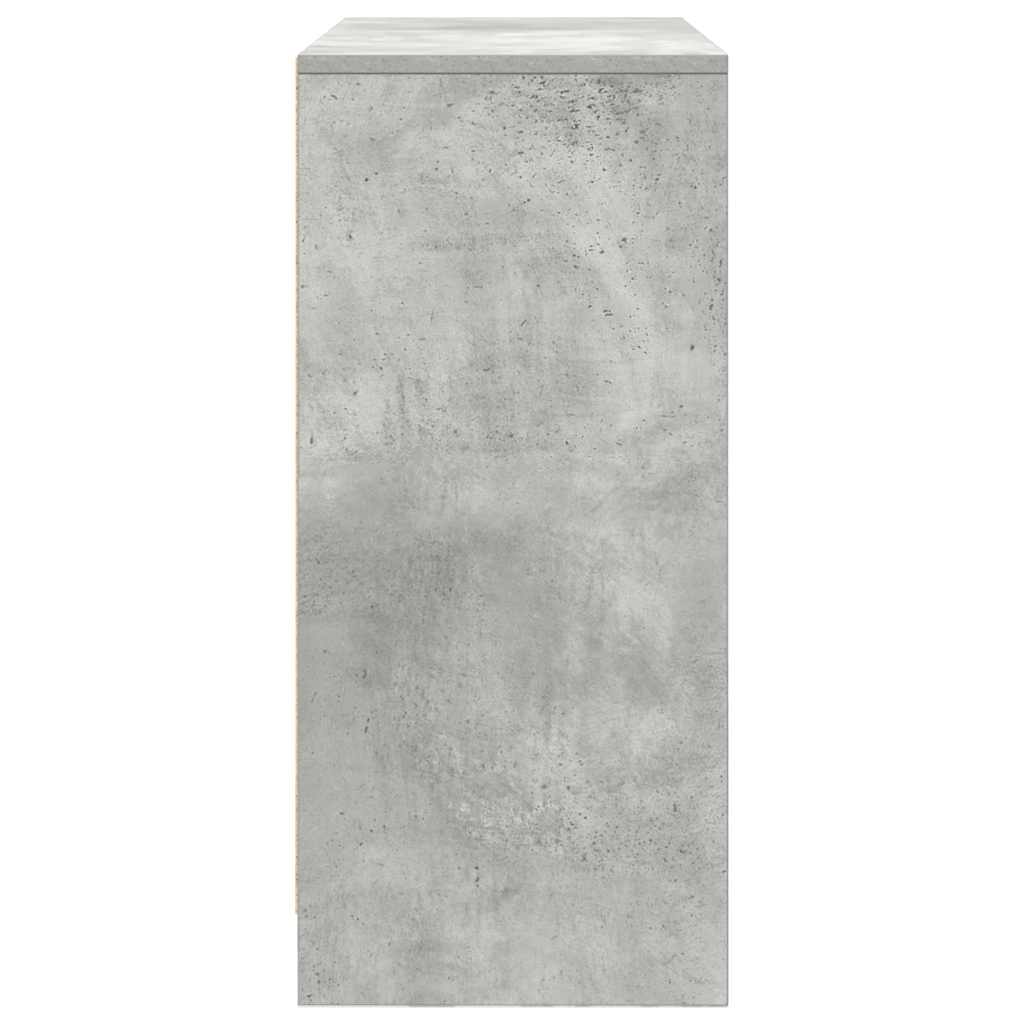 Dressoir met lade 80x34x76 cm spaanplaat betongrijs
