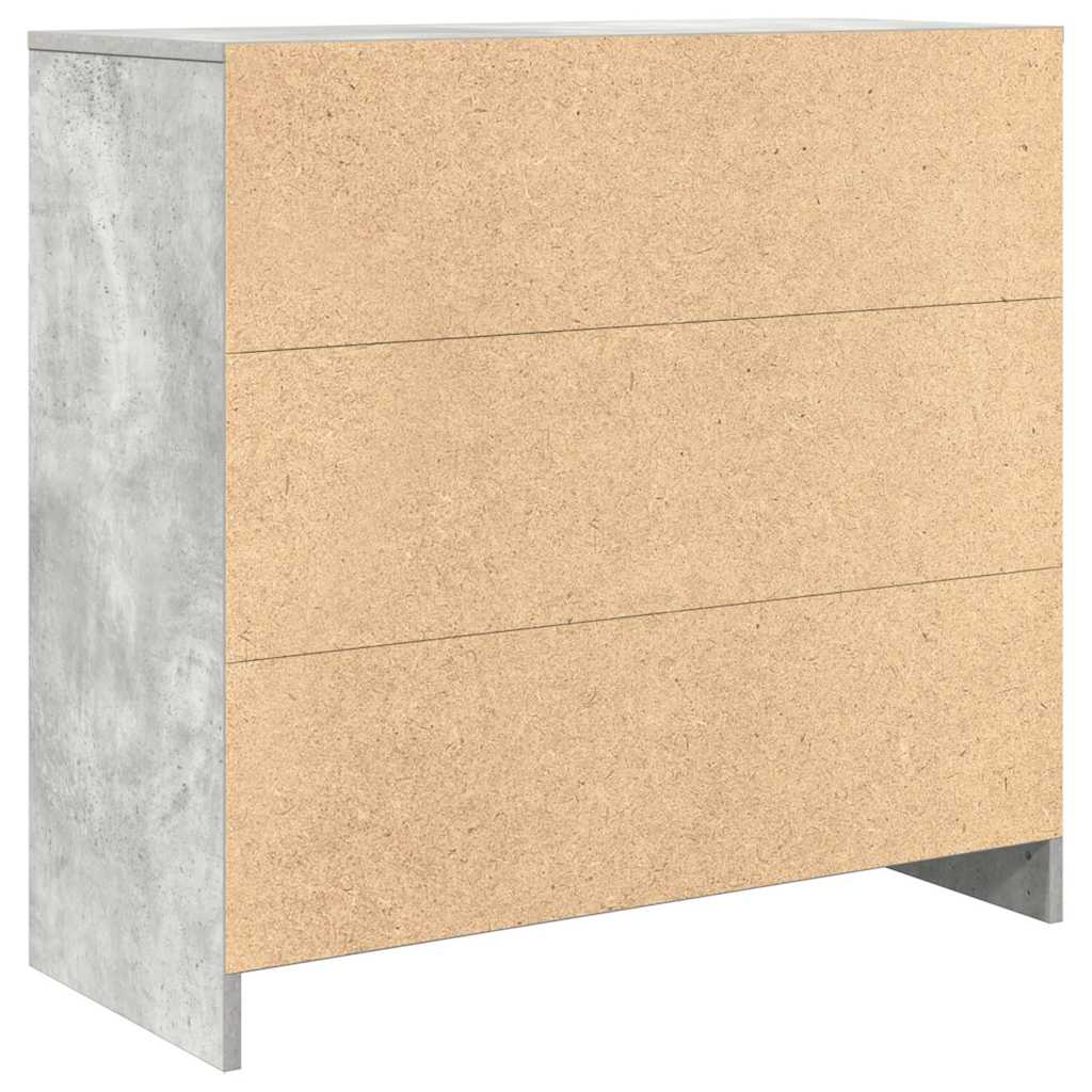 Dressoir met lade 80x34x76 cm spaanplaat betongrijs