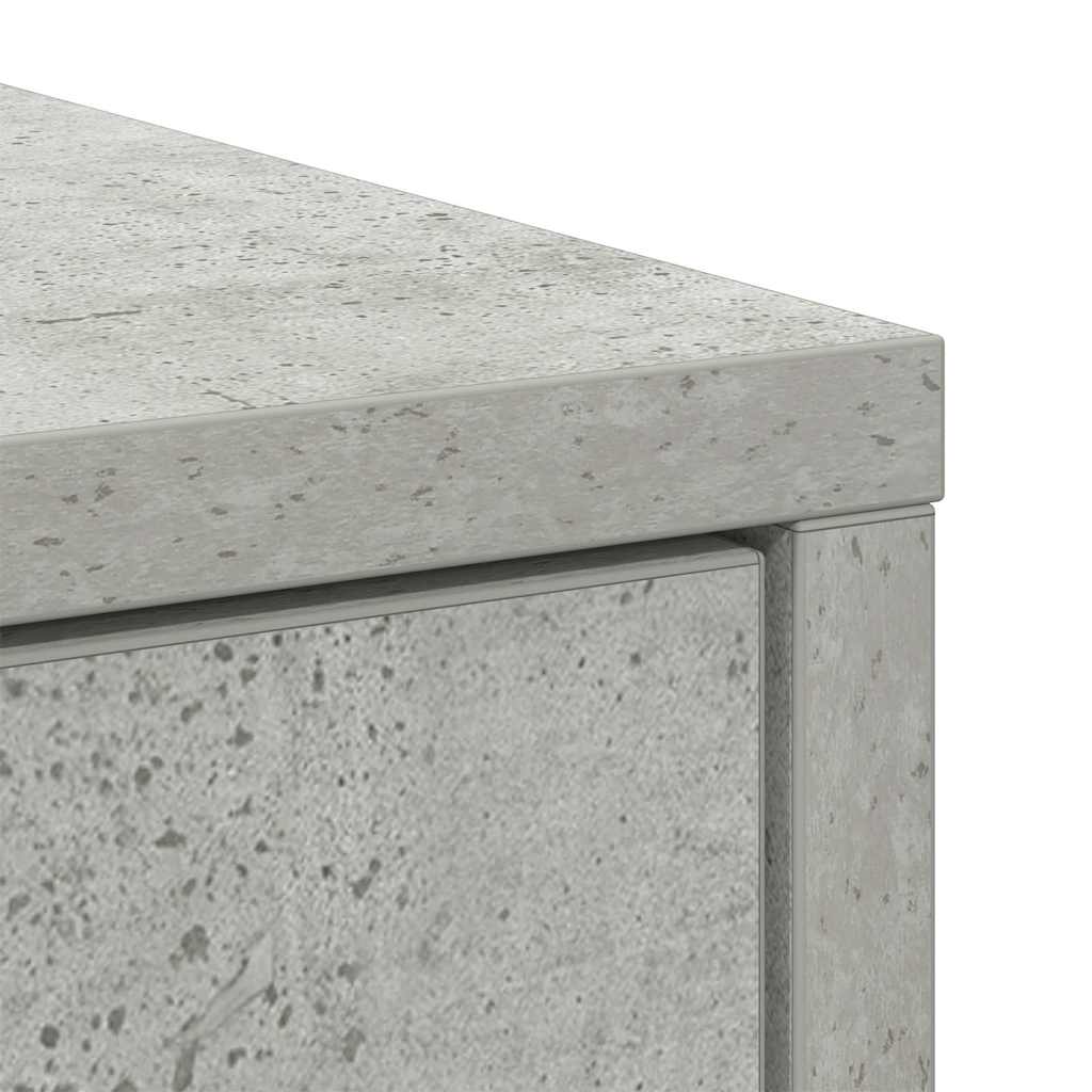 Dressoir met lade 80x34x76 cm spaanplaat betongrijs