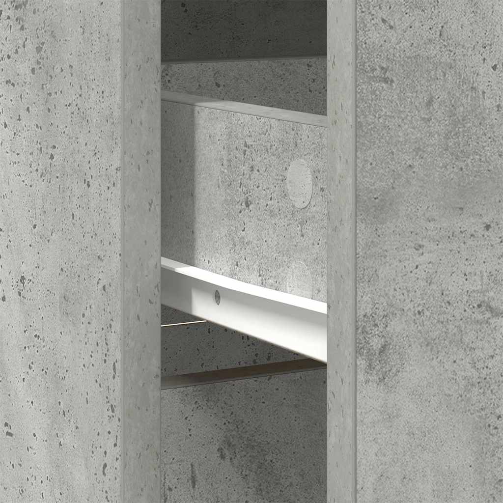 Dressoir met lade 80x34x76 cm spaanplaat betongrijs
