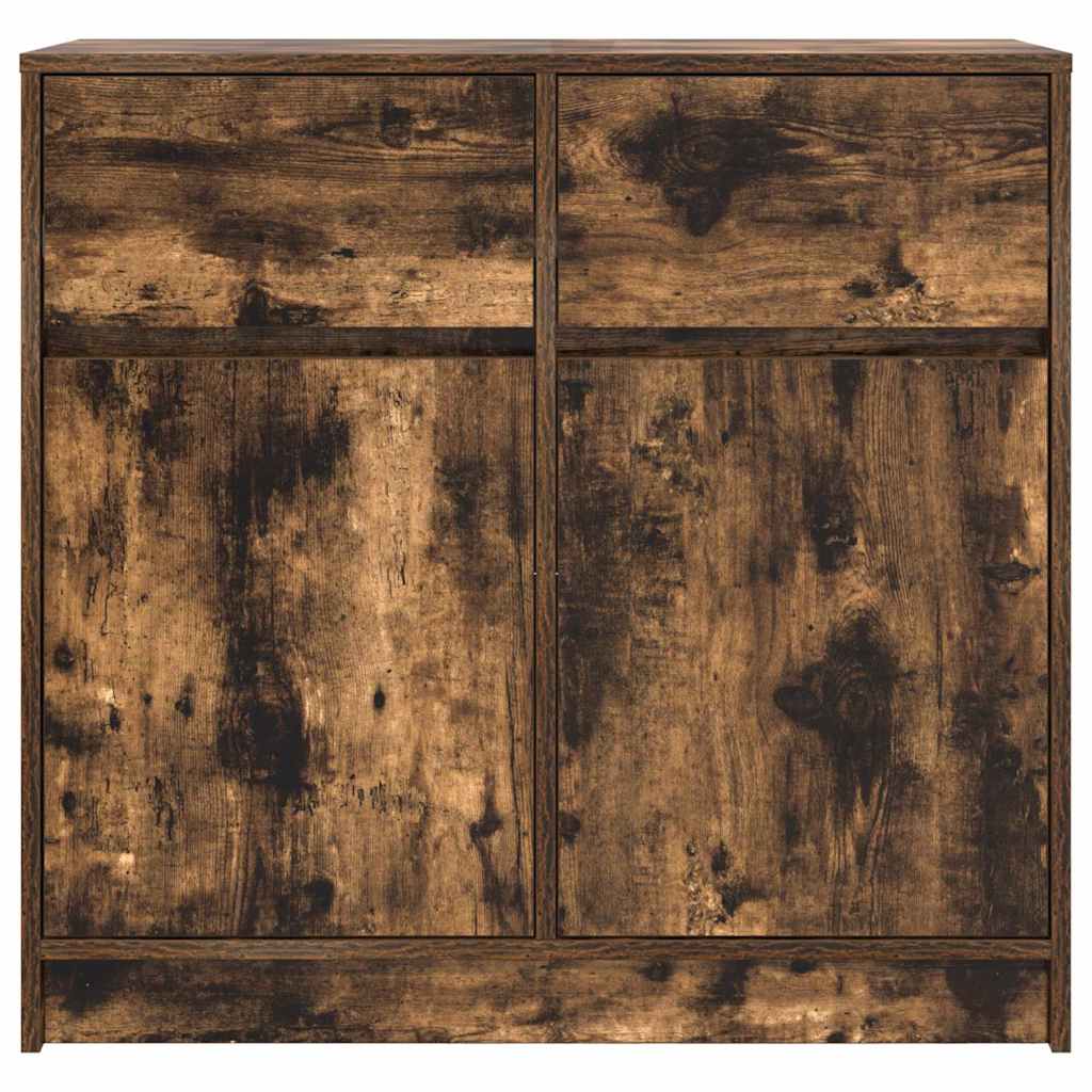 Dressoir met lade 80x34x76 cm spaanplaat gerookt eikenkleurig