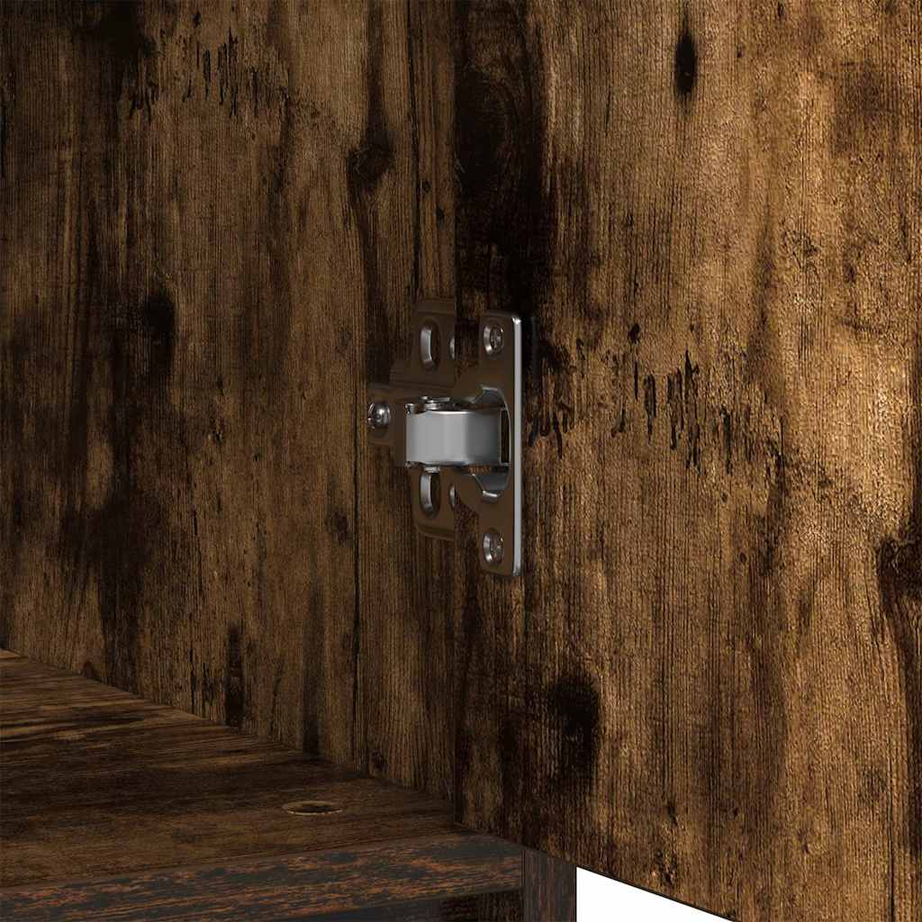 Dressoir met lade 80x34x76 cm spaanplaat gerookt eikenkleurig
