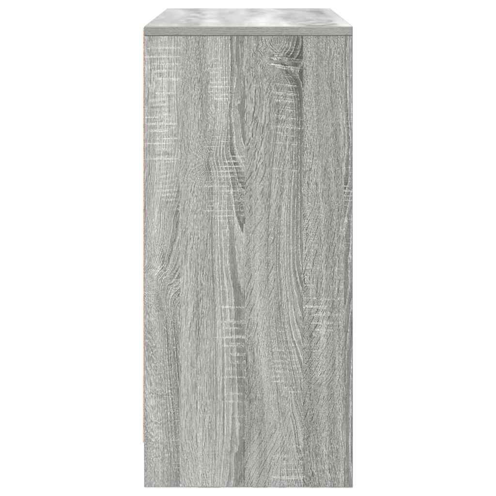 Dressoir met lade 80x34x76 cm spaanplaat grijs sonoma