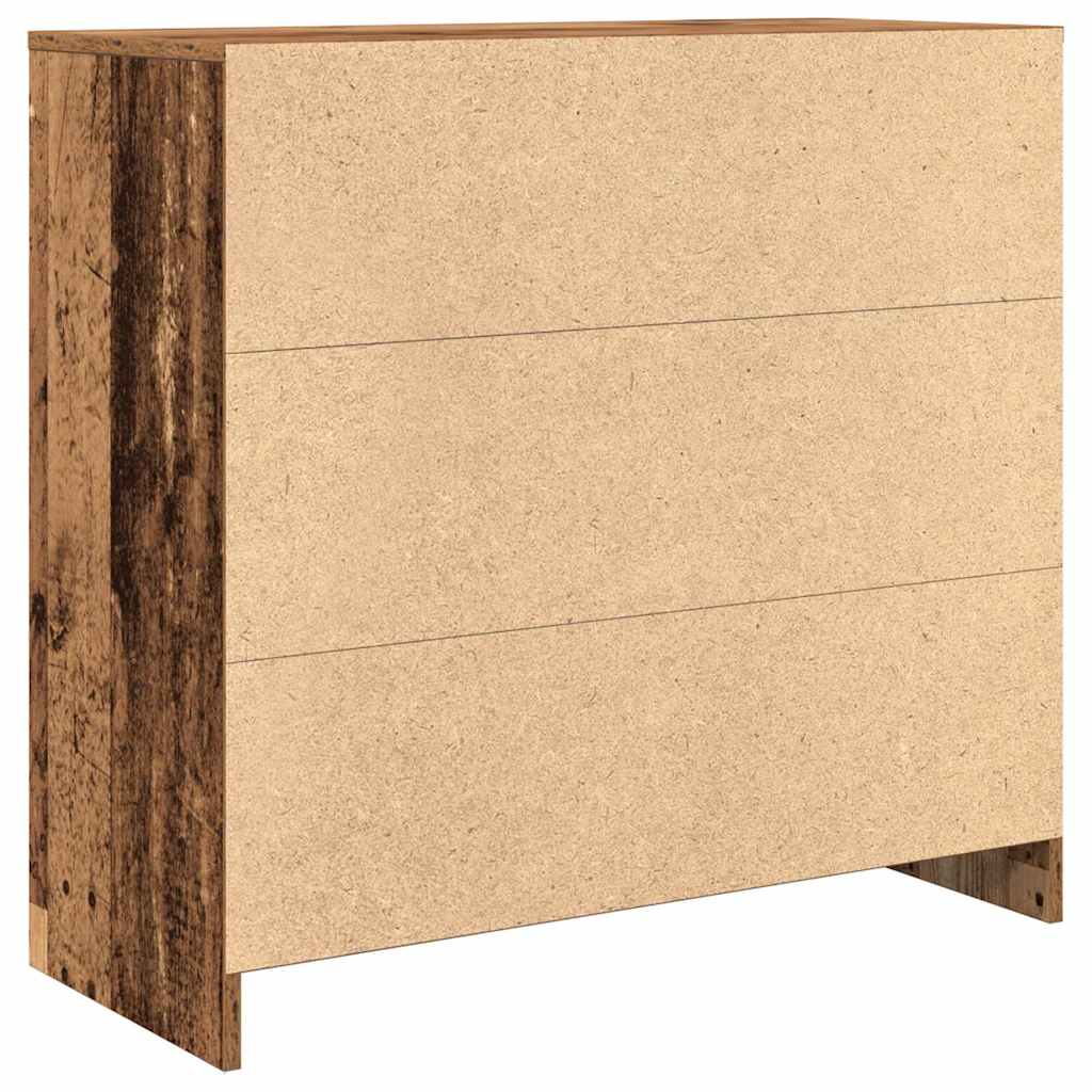 Dressoir met lade 80x34x76 cm spaanplaat oud hout