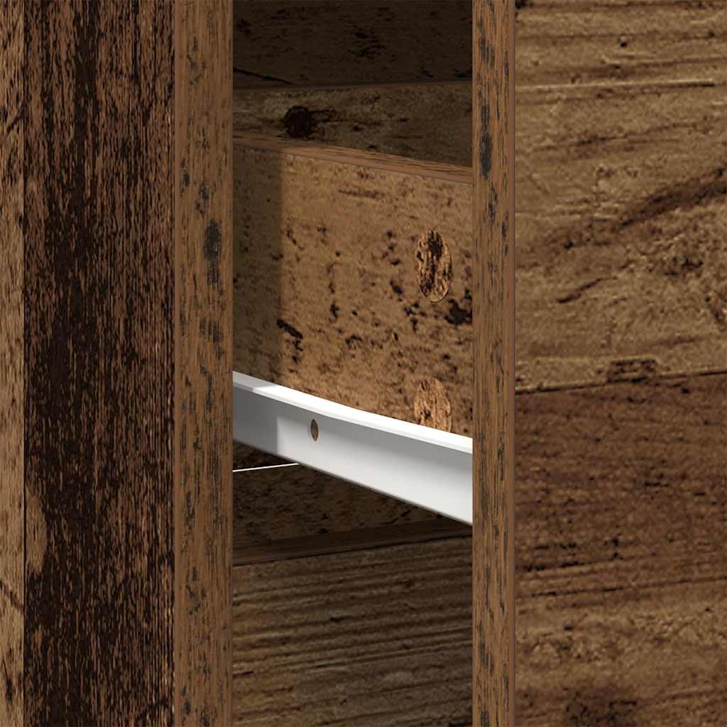 Dressoir met lade 80x34x76 cm spaanplaat oud hout