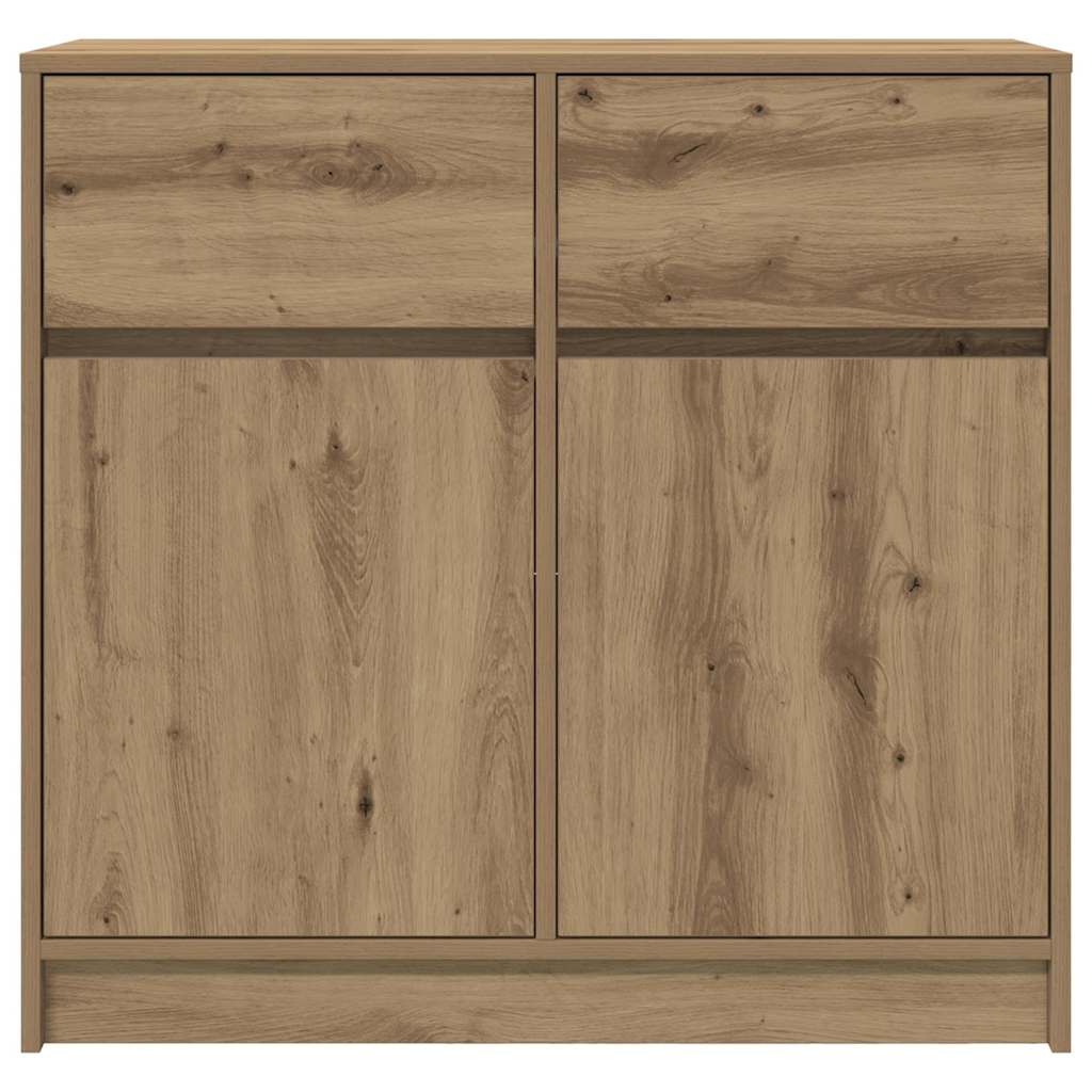 Dressoir lade 80x34x76 cm spaanplaat artisanaal eikenkleurig