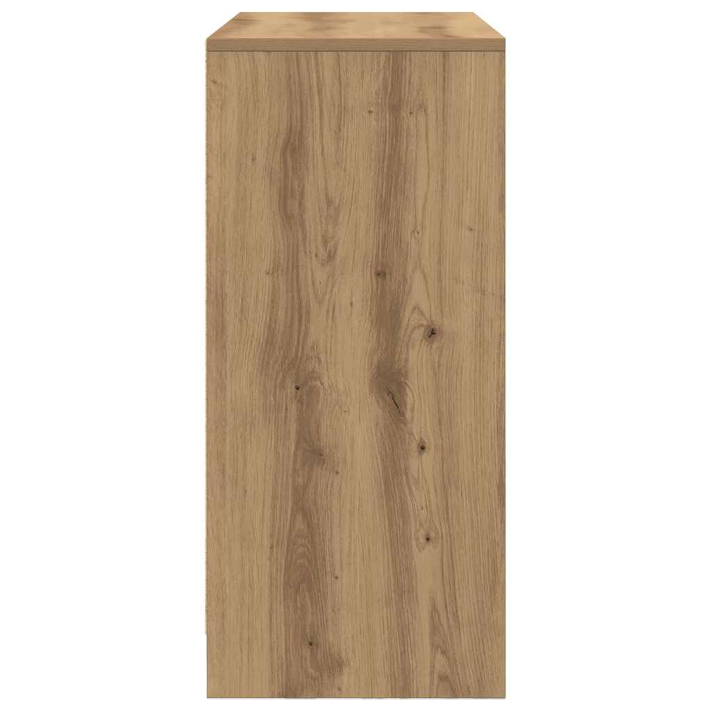 Dressoir lade 80x34x76 cm spaanplaat artisanaal eikenkleurig