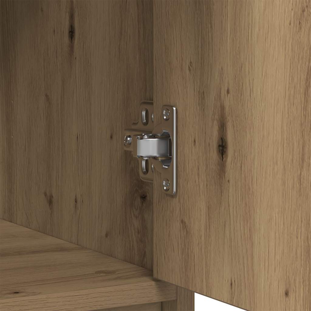 Dressoir lade 80x34x76 cm spaanplaat artisanaal eikenkleurig