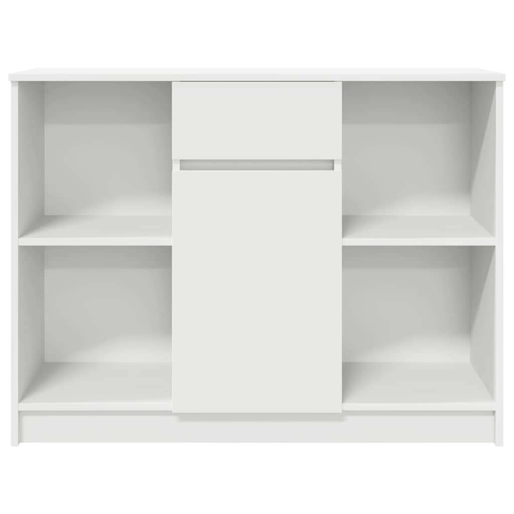 Dressoir met lade 101x35x76 cm spaanplaat wit