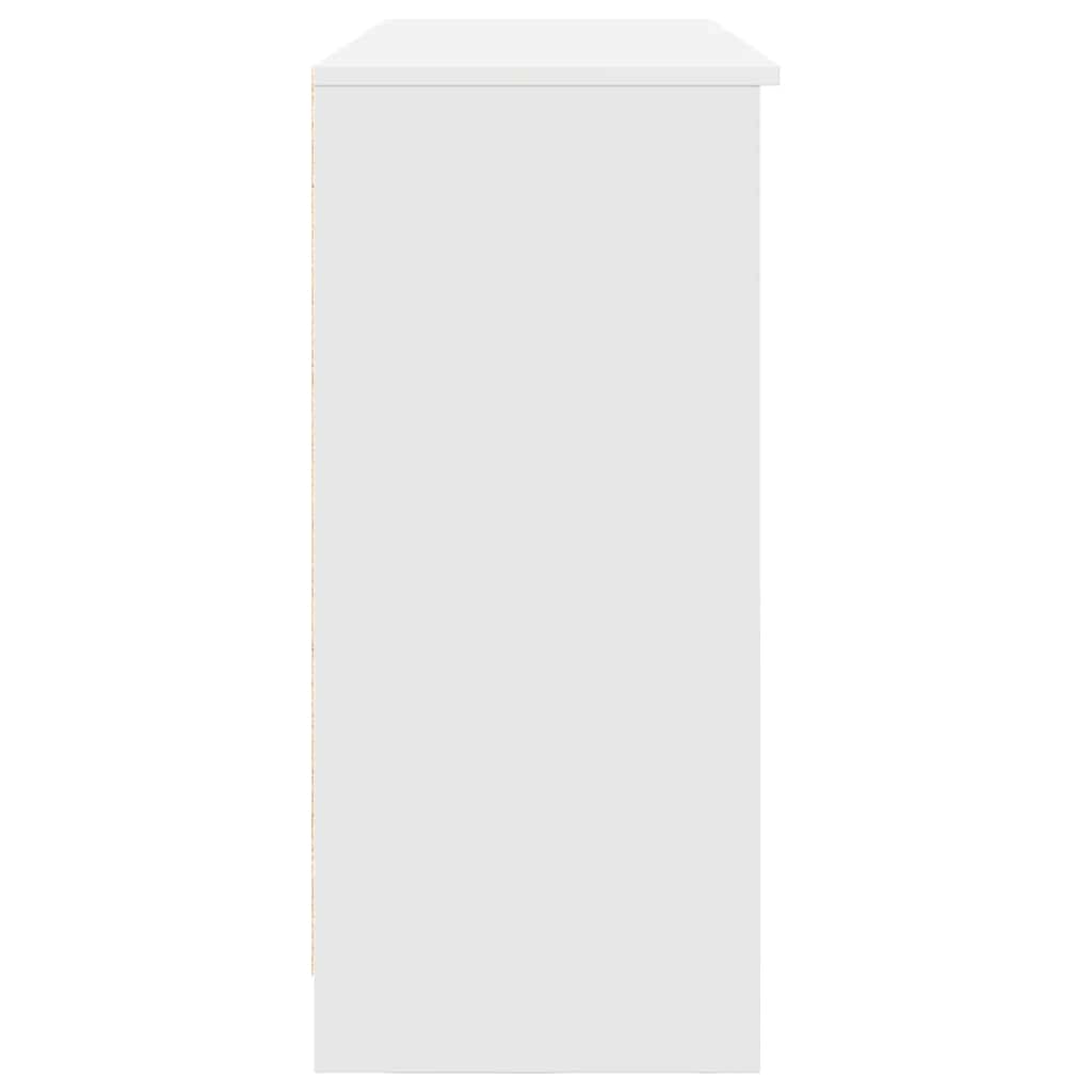 Dressoir met lade 101x35x76 cm spaanplaat wit