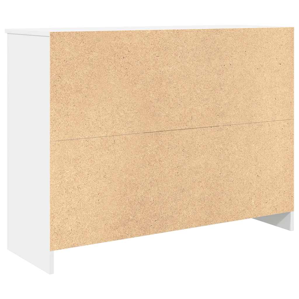 Dressoir met lade 101x35x76 cm spaanplaat wit