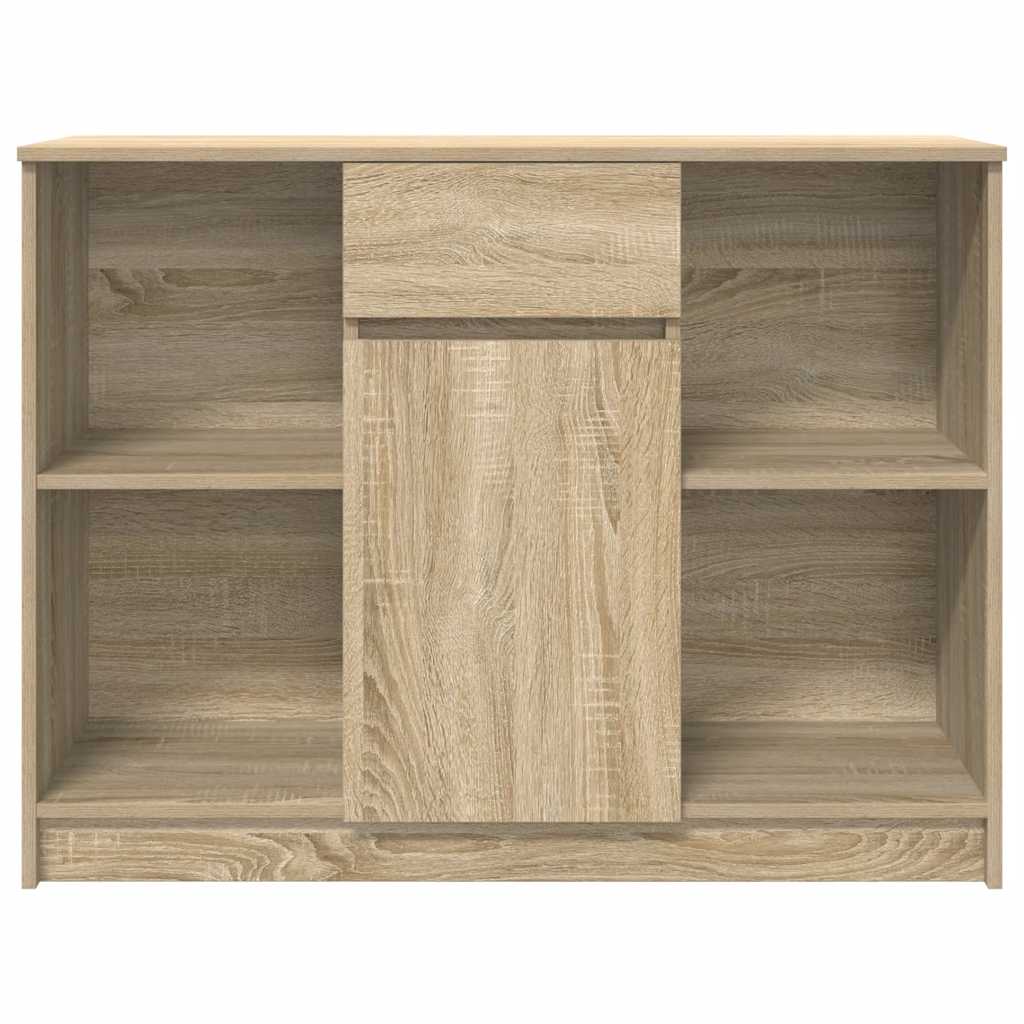 Dressoir met lade 101x35x76 cm spaanplaat sonoma eikenkleurig