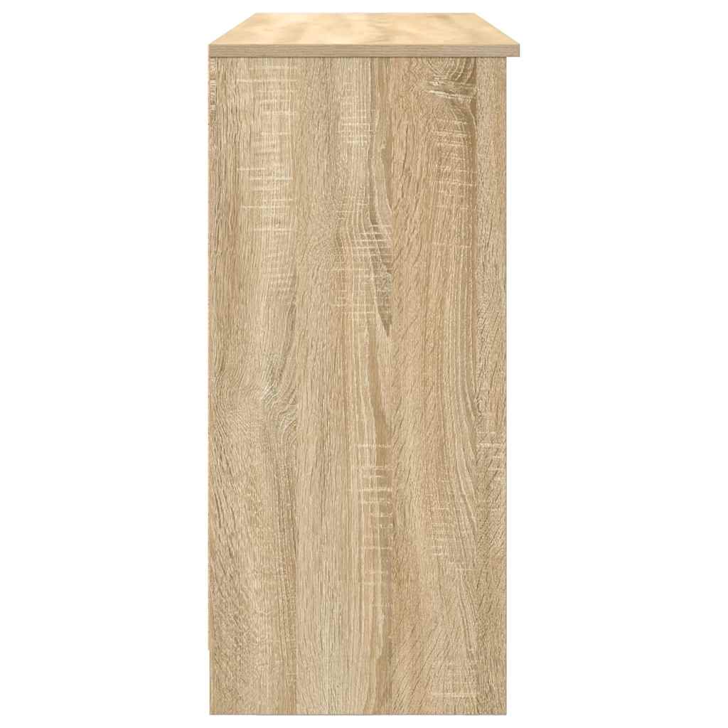 Dressoir met lade 101x35x76 cm spaanplaat sonoma eikenkleurig