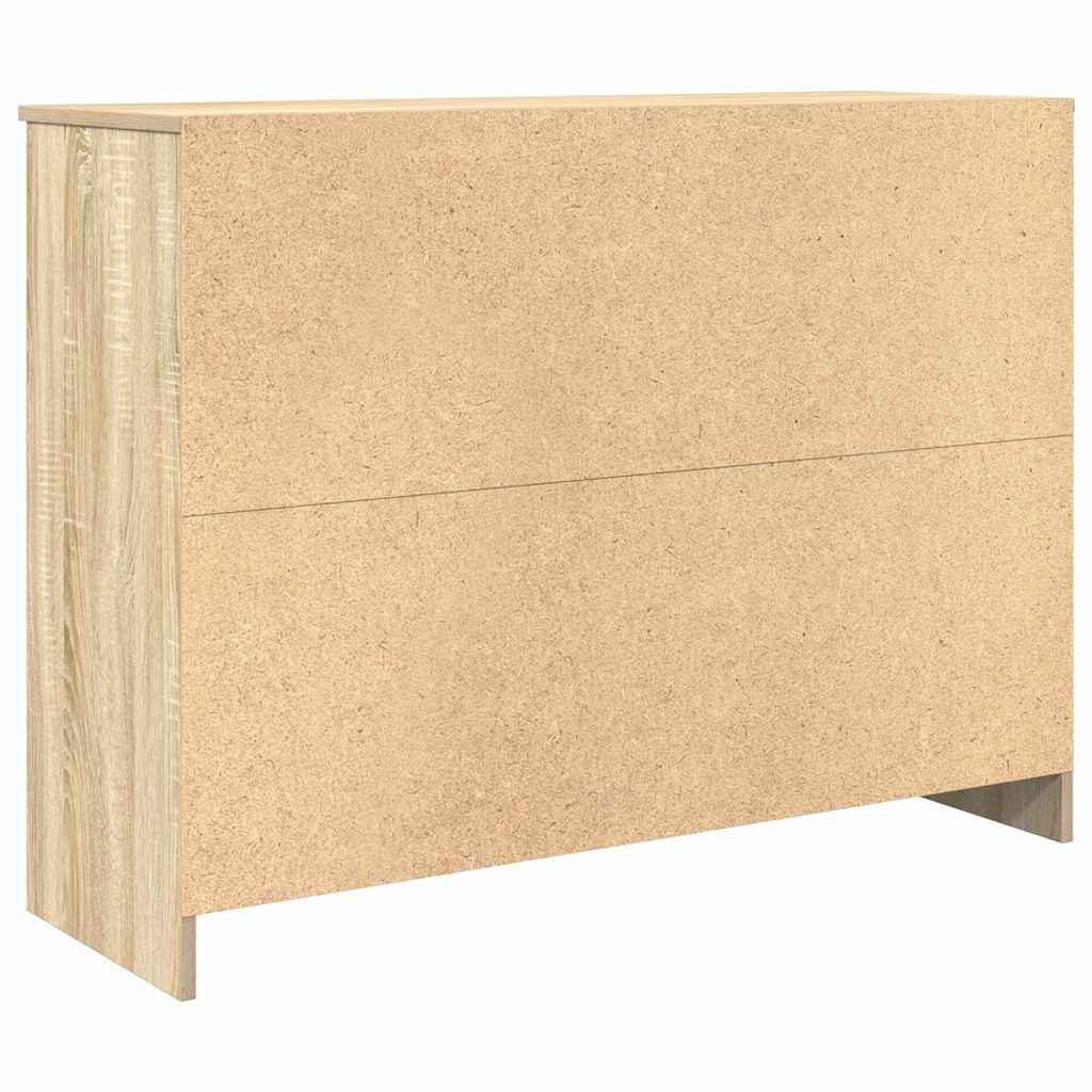 Dressoir met lade 101x35x76 cm spaanplaat sonoma eikenkleurig