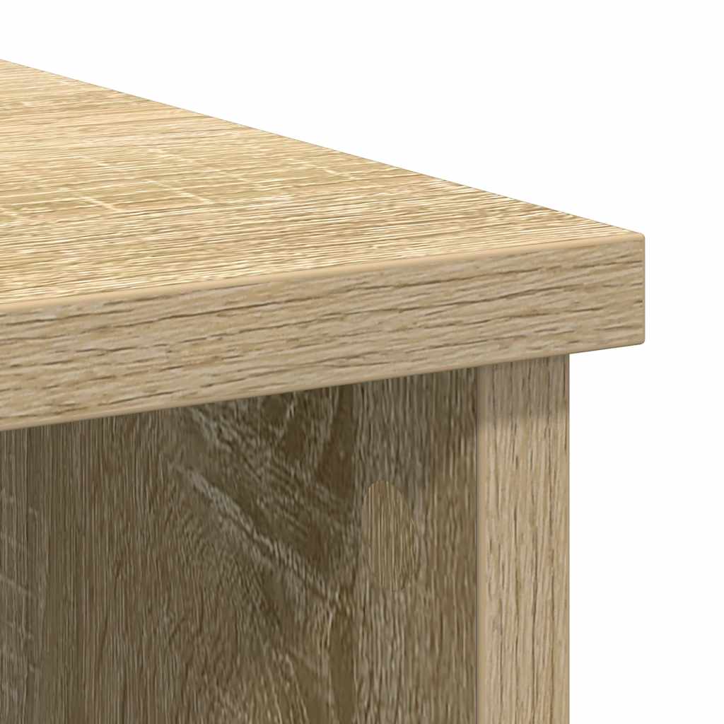 Dressoir met lade 101x35x76 cm spaanplaat sonoma eikenkleurig
