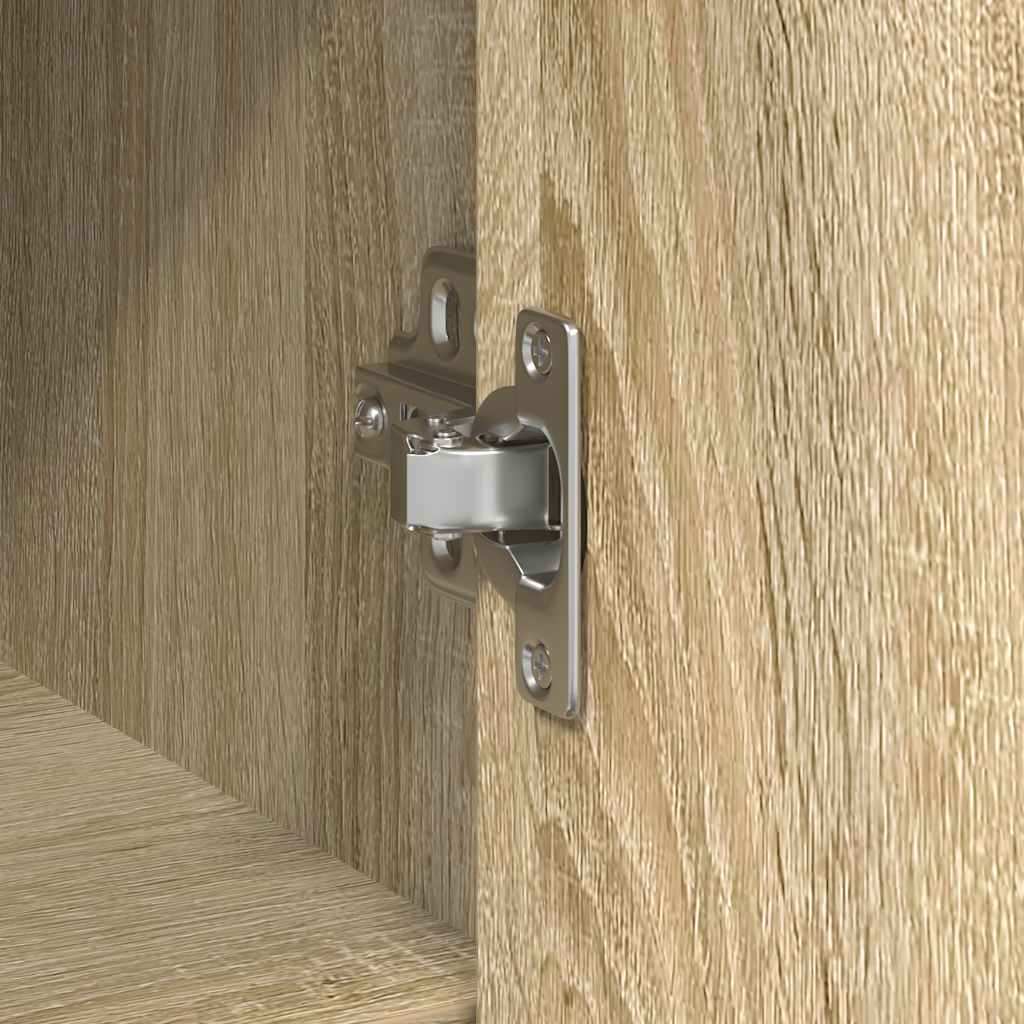 Dressoir met lade 101x35x76 cm spaanplaat sonoma eikenkleurig