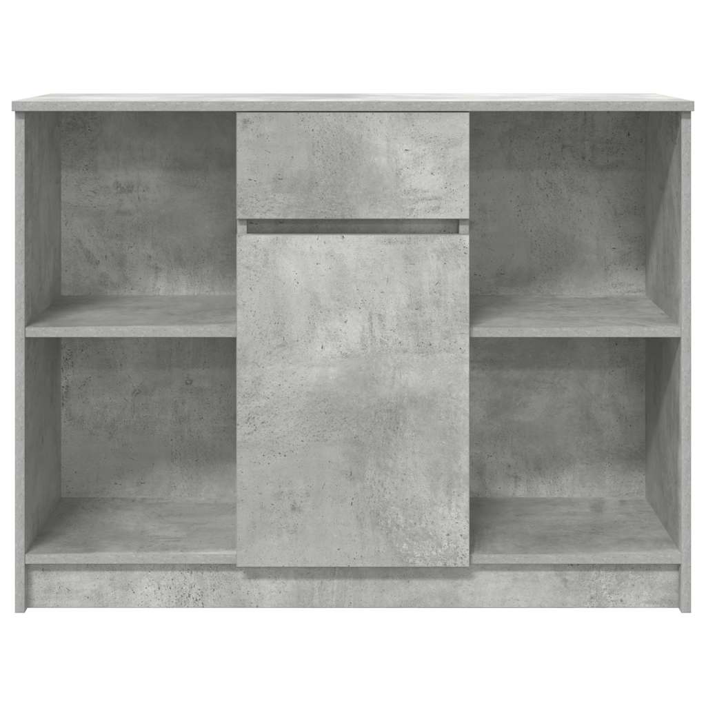 Dressoir met lade 101x35x76 cm spaanplaat betongrijs
