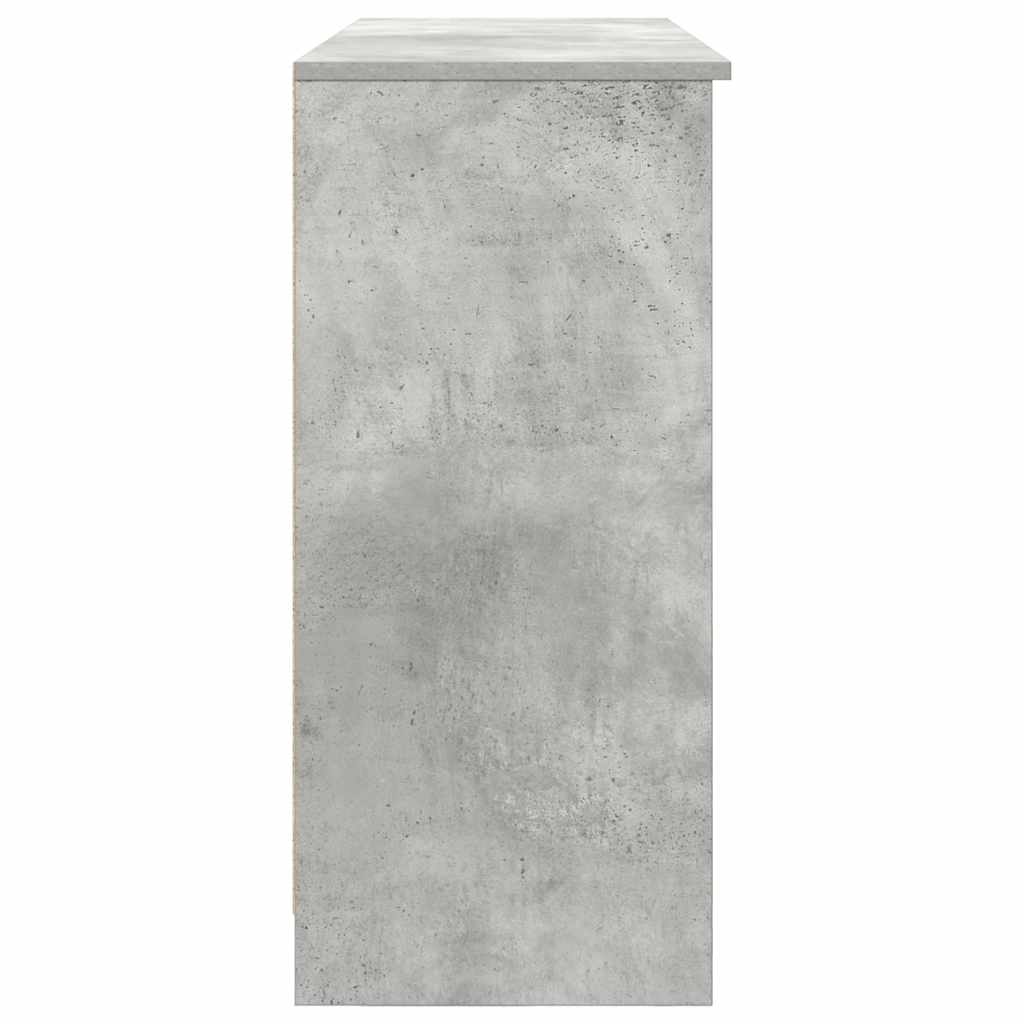 Dressoir met lade 101x35x76 cm spaanplaat betongrijs