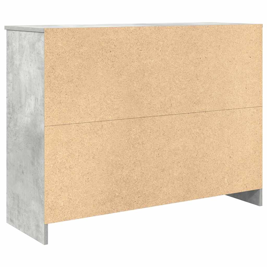 Dressoir met lade 101x35x76 cm spaanplaat betongrijs
