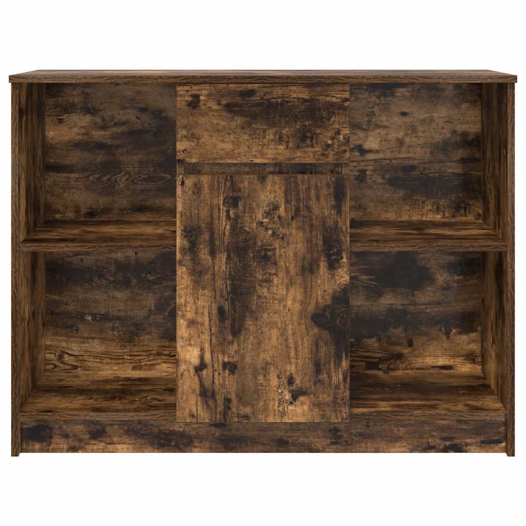 Dressoir met lade 101x35x76 cm spaanplaat gerookt eikenkleurig