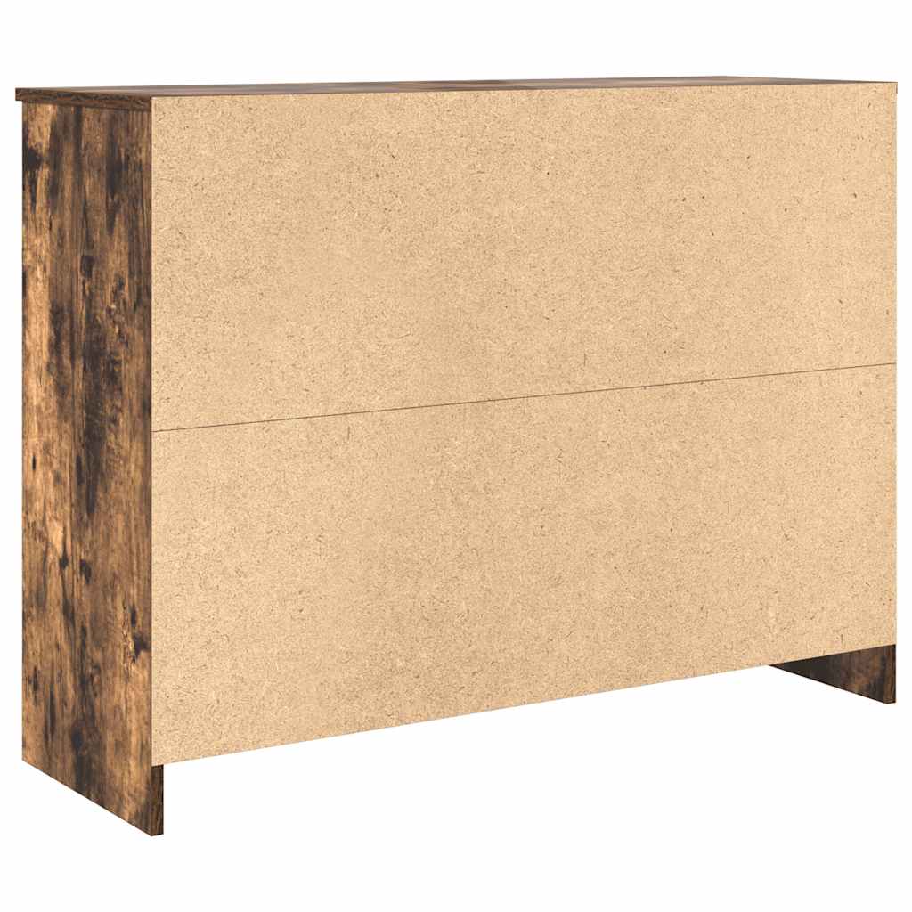 Dressoir met lade 101x35x76 cm spaanplaat gerookt eikenkleurig