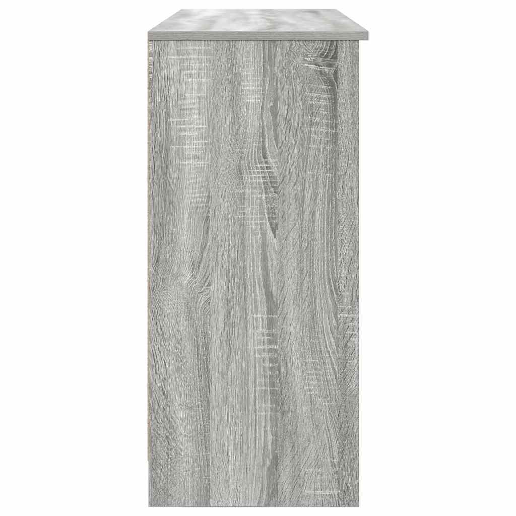 Dressoir met lade 101x35x76 cm spaanplaat grijs Sonoma