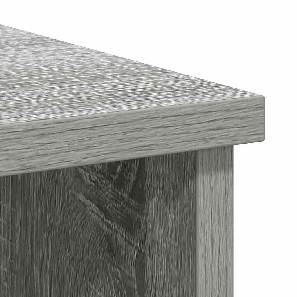 Dressoir met lade 101x35x76 cm spaanplaat grijs Sonoma