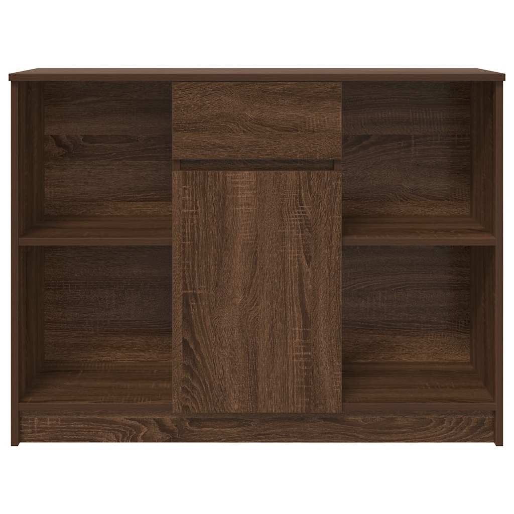 Dressoir met lade 101x35x76 cm spaanplaat bruin eikenkleurig