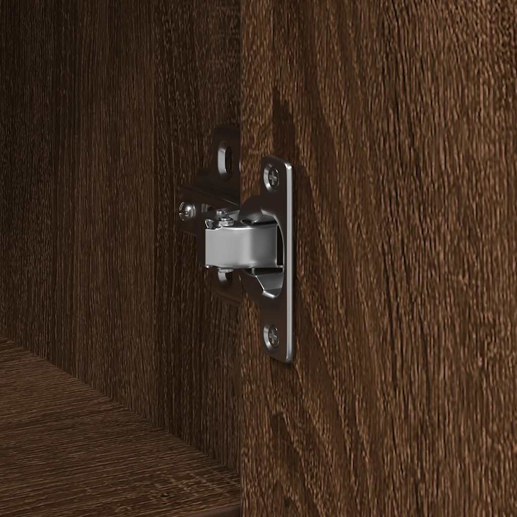 Dressoir met lade 101x35x76 cm spaanplaat bruin eikenkleurig