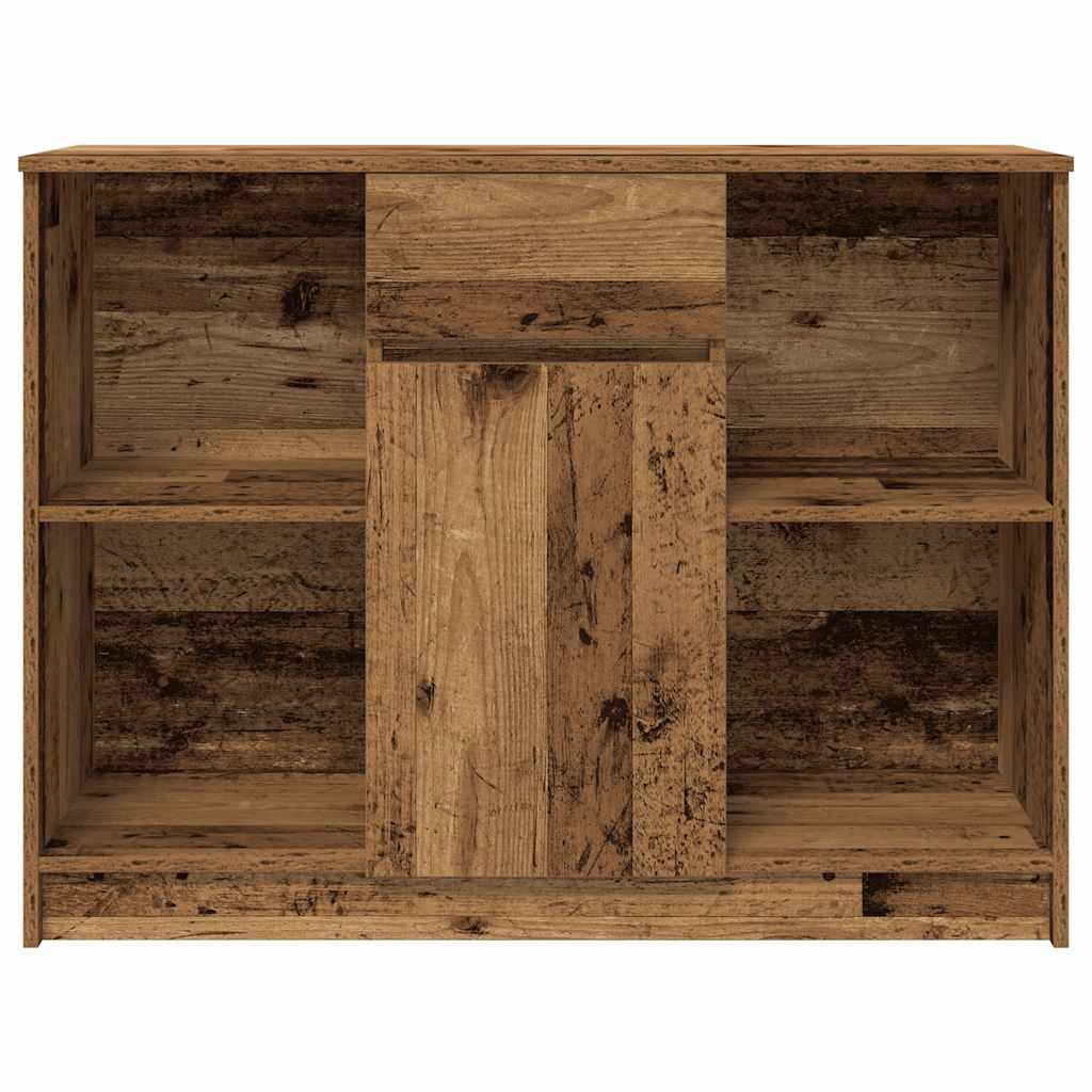 Dressoir met lade 101x35x76 cm spaanplaat oud hout