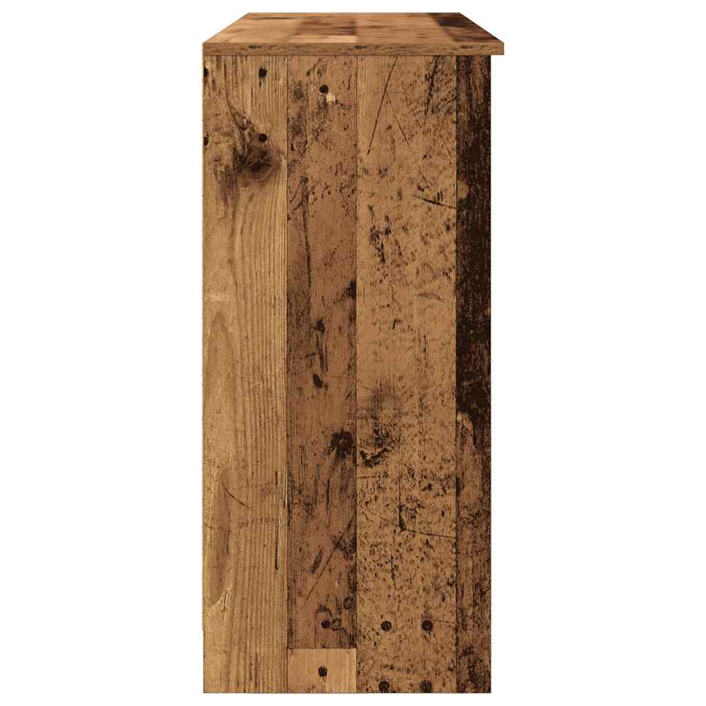 Dressoir met lade 101x35x76 cm spaanplaat oud hout