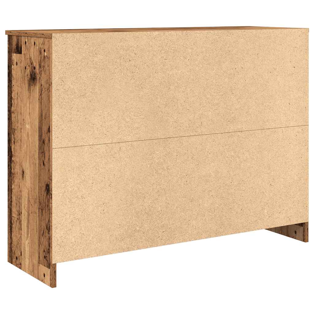 Dressoir met lade 101x35x76 cm spaanplaat oud hout