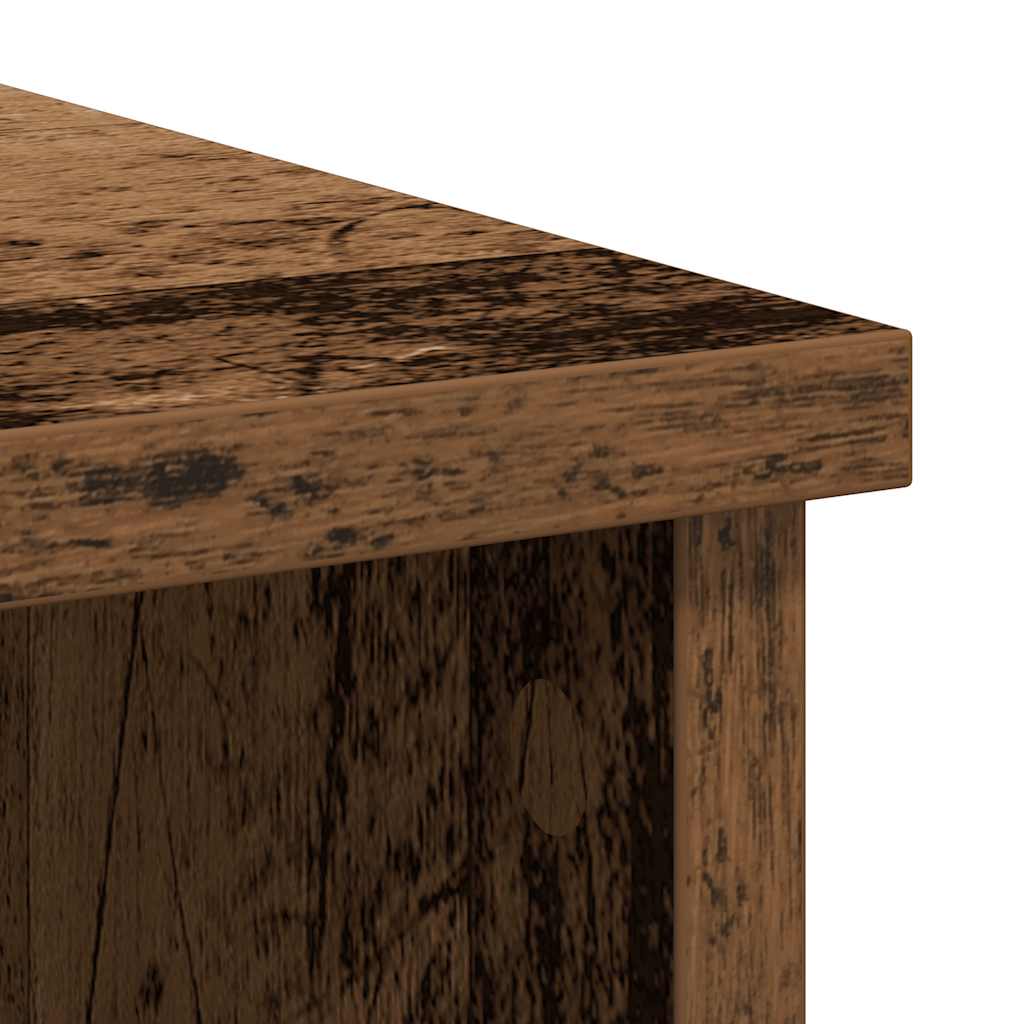 Dressoir met lade 101x35x76 cm spaanplaat oud hout