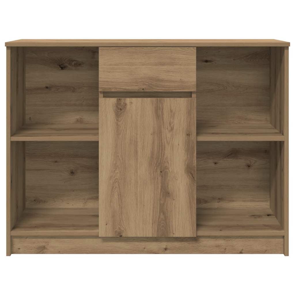 Dressoir lade 101x35x76 cm spaanplaat artisanaal eikenkleurig
